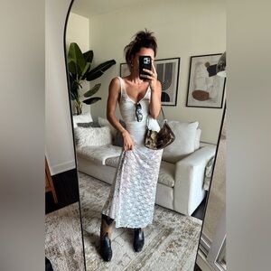 Sheer Lace Maxi Dress